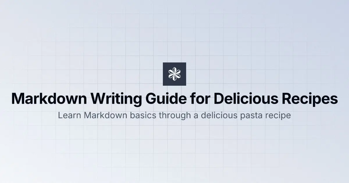 Markdown美食食谱写作指南